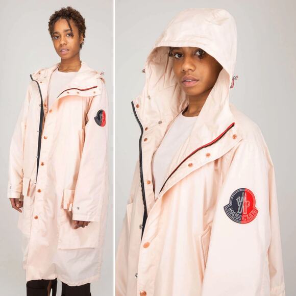 Moncler Jackets & Blazers - NWT Moncler Elias Oversized Long Parka Jacket Down Filled Light Pink Sz 3/US L